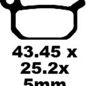 EBC BRAKE PAD CARBON TT DIRT