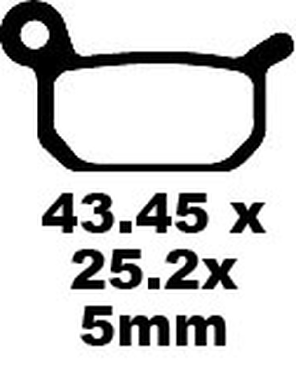 EBC BRAKE PAD CARBON TT DIRT