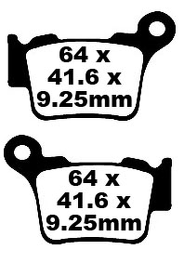 EBC BRAKE PAD CARBON TT DIRT