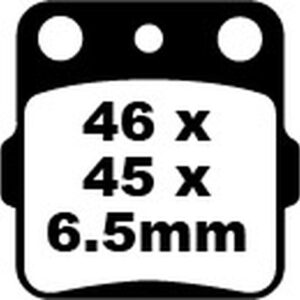 EBC BRAKE PAD CARBON TT DIRT